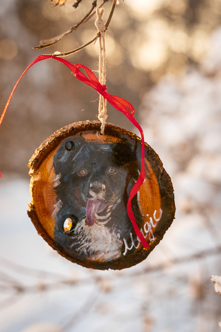 wooden ornaments